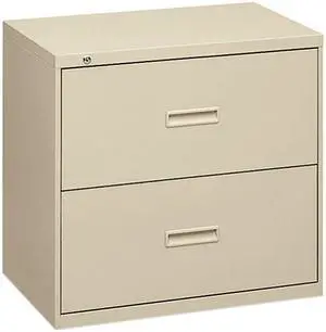 HON 482LL 400 Series Two-Drawer Lateral File, 36w x 19-1/4d x 28-3/8h, Putty