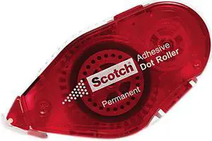 Scotch 6055 Adhesive Dot Roller & Refill, .3 in x 49ft