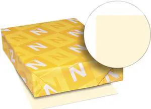 Wausau Paper 49581 Exact Index Card Stock, 110 lbs., 8-1/2 x 11, Ivory, 250 Sheets/Pack