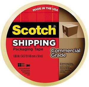 Scotch 3750 Commercial Grade Packaging Tape, 1.88" x 54.6 yards, 3" Core, Clear