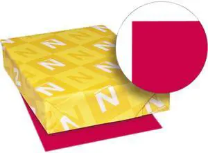 Wausau Paper 22553 Astrobrights Colored Paper, 24lb, 11 x 17, Re-Entry Red, 500 Sheets/Ream