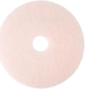 3M 25858 Eraser Burnish Floor Pad 3600, 20", Pink, 5 Pads/Carton