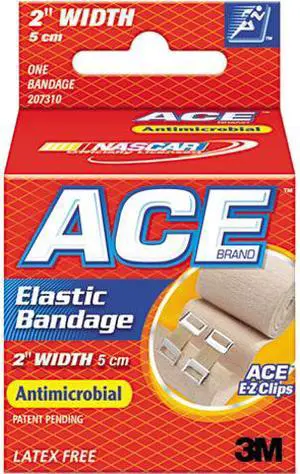Elastic Bandage with E-Z Clips, 2"