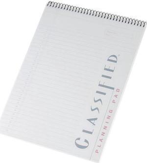 Tops 99710 Classified Colors Notebook w/White Cover, Lgl Rule, Ltr, Orchid, 70 Sheets