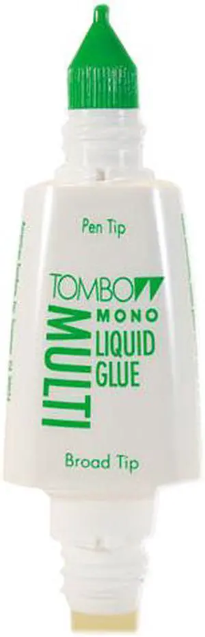 Tombow Mono Multi-Liquid Glue Adhesive, Pen Tip & Broad Tip, Clear Mono Multi Liquid Glue, 0.88 oz, Liquid Tombow Mono Multi-Liquid Glue Adhesive, Pen Tip & Broad Tip, Clear Mono Multi Liquid Glue, 0.88 oz, Liquid