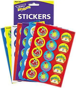 TREND T6480 Stinky Stickers Variety Pack, Positive Words, 300/Pack