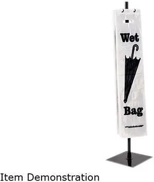 Tatco 57019 Wet Umbrella Stand, 10w x 10d x 40h, Powder Coated Steel, Black