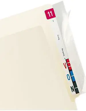 Tabbies 68386 Protector, End Tab Folder, 8x2, Clear, 100/PK