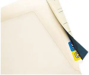 Tabbies 55990 Cov'R'Tab Self-Adhesive Color Code Cover, 2-1/2 x 8, Manila, 50/Pack