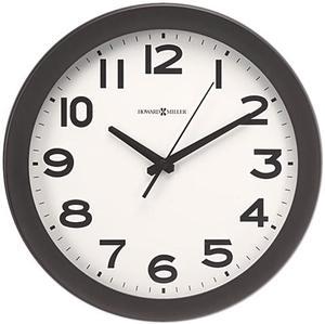 Howard Miller 625-485 Kenwick Wall Clock, 13-1/2in, Black