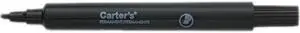 Carter's Permanent Markers, Large Chisel Tip, Black