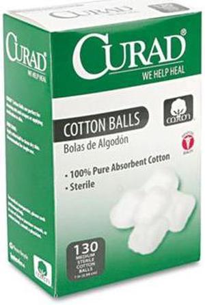 Curad                                    Sterile Cotton Balls, 1", 130/Box
