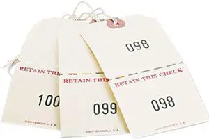 Avery Duplicate Auto Park Tags, Manila, Strung, 4-3/4" x 2-3/8", 500 Tags (18670)