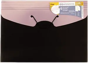 Mead 35914 Expandables Six-Pocket Expanding File, Letter, Assorted