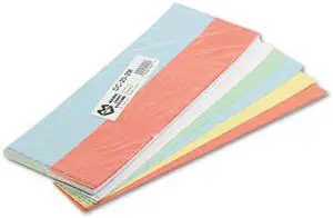 Magna Visual DC-20-2M Data Cards for Magnetic Card Holders, 2 x 1, Assorted Colors, 1,000/Pack