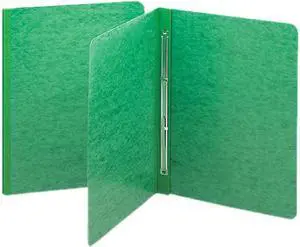 Smead 81451 Smead Side Opening Pressboard Report Cover, Prong Fastener, Letter, Green