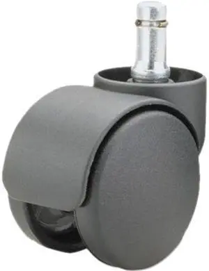 Master Caster 64335 Safety Casters, 100 lbs./Caster, Nylon, Matte Black, 5/Set