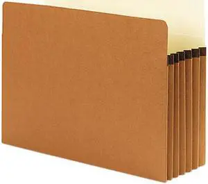 Smead 73240 SuperTab Pocket, Redrope, 5 1/4 Inch Accordion Expansion, Letter, 10/Box, 1 Box