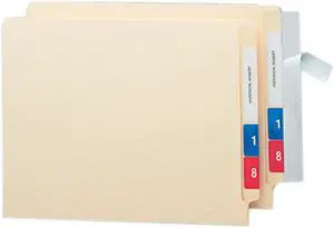Smead 67608 Seal & View File Folder Label Protector, Clear Laminate, 8 x 1-11/16, 100/Pack