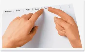 Avery 11557 Print & Apply Clear Label Dividers, Index Maker Easy Apply Printable Label Strip, 8 White Tabs, 50 Sets (11557)