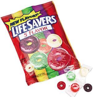LifeSavers 88501 Hard Candy, Five Classic Flavors, Individually Wrapped, 6.25oz Bag
