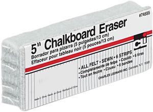 Charles Leonard 74555 5-Inch Chalkboard Eraser, Wool Felt, 5w x 2d x 1h