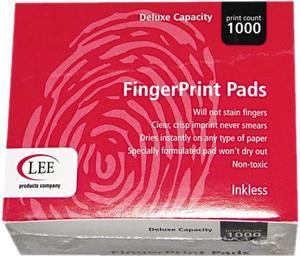 LEE 03127 Inkless Fingerprint Pad, 2-1/4 x 1-3/4, Black, 1 EA