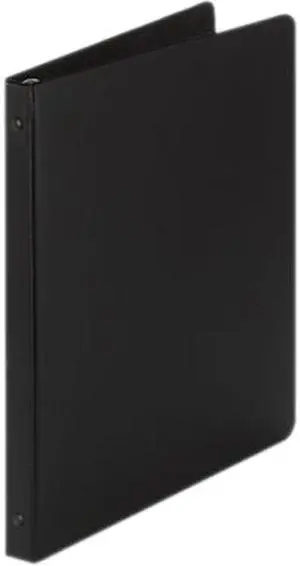 Avery 03201 Economy Round Ring Reference Binder, 1/2" Capacity, Black