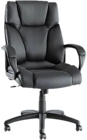 Alera Fraze Series High-Back Swivel/Tilt Chair, Black Leather