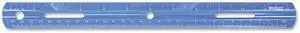Westcott 10526 Plastic Ruler, 12in/30cm, Assorted Colors