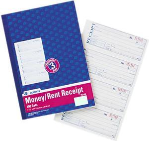 Blue Summit Supplies Receipt Books with 3-Part Carbonless Forms, 5 Pac