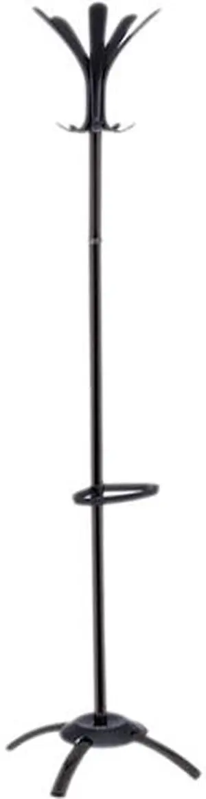 Alba PMCLEON CLEO Coat Stand, Black, Metal and Plastic, Stand Alone Rack, 10 Knobs