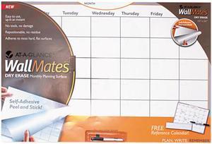 AT-A-GLANCE AW602028 WallMates Self-Adhesive Dry-Erase Monthly Planning Surface, White, 36" x 24"
