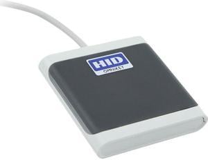 HID R50250001-GR Omnikey 5025CL Contactless 125KHz Reader, Full CCID Compatibility, for PC, Thin & Zero Client Log-in - Gray