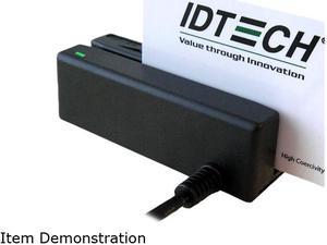 ID TECH IDMB-333112B MiniMag II Card Reader (Black) – KBW, Track 1, 2