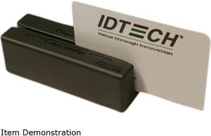 ID TECH IDMB-335133B MiniMag II Card Reader (Black) – USB HID, Track 1, 2, 3