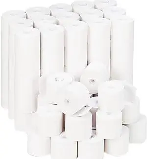 Universal UNV22200 Impact & Inkjet Print Bond Paper Rolls, 0.5" Core, 2.25" x 165ft, White, 100/Carton
