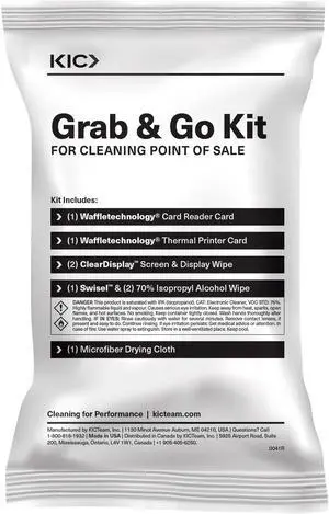 KICTeam KW3KPOS2MC1 Grab & Go - 25CT Point Of Sale Clean Kit