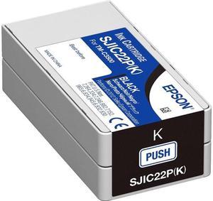 EPSON C33S020577 SJIC22P (K) Black Ink Cartridge for TM-C3500