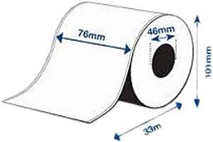 EPSON C33S045537 High Gloss Label - Continuous Roll: 76mm x 33m