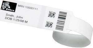 Zebra 10031289K Z-Band Soft Infant HC100 Wristband Kit, 1" x 7.9375", White, 260 Bands/Roll - 1 Kit (6 Rolls)