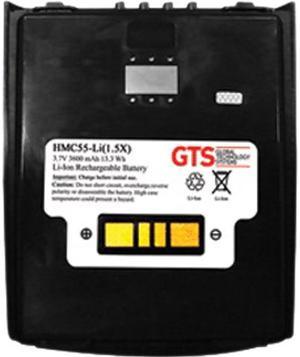 GTS HMC55-LI(1.5X) direct replament battery for Zebra MC55a0 / MC5590 / MC55 / MC67 / MC65 / MC659B series scanners (OEM Equivalent# BTRY-MC55EAB02, BTRY-MC65EAB02, 82-111094-0