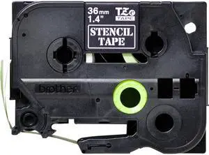 Brother STe-161 Stencil Tape Cassette - Black, 36mm wide for Brother’s P-touch Label Printers