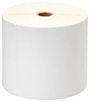 Brother 4" x 6" White Direct Thermal Polypropylene Label - 490 Labels/Roll - 8 Rolls  RD011U1S