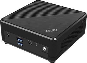 MSI Cubi N ADL Fanless Ultrasmall NUC MINI PC Barebone PC, Intel Celeron N100, WiFi AC9462, BT 5, Duel LAN, ThunderBOLT Type C, Black, Non-OS (ADL-055BUS)
