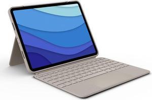 Logitech Combo Touch iPad Pro 11-inch (1st, 2nd, 3rd, 4th gen - 2018, 2020, 2021, 2022) Keyboard Case - Detachable Backlit Keyboard, Click-Anywhere Trackpad - Sand; USA Layout