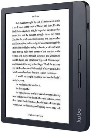 Kobo Libra H2O E-Book Reader, Black N873-KU-BK-K-EP