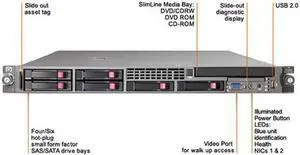 HP ProLiant DL365 Rack AMD Opteron 2214 HE 2.2 GHz 1 GB DDR2 Servers 1 x AMD Opteron 2214 HE (2.2 GHz, 68 Watts) 1 GB (2 x 512 MB) PC2-5300 DDR2 DIMMs (667 MHz) 411359-001