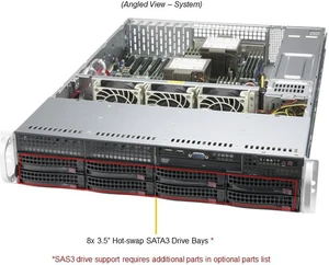 SUPERMICRO 2U Dual Intel Xeon Gold 5320 full Server System, 26 Core, 52 Threads, 128 GB DDR4 Memory, 960GB NVMe M.2 SSD. SUPERMICRO 2U Dual Intel Xeon Gold 5320 full Server System, 26 Core, 52 Threads, 128 GB DDR4 Memory, 960GB NVMe M.2 SSD.