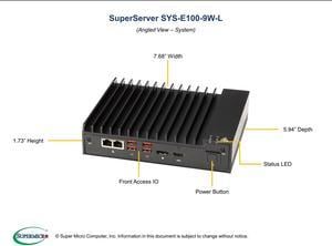 SUPERMICRO Mini PC Server System Intel Core i3 8th Gen 32GB DDR4 2666 E100-9W-L-32-1